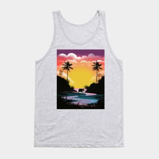 Opossum Sunset Tank Top